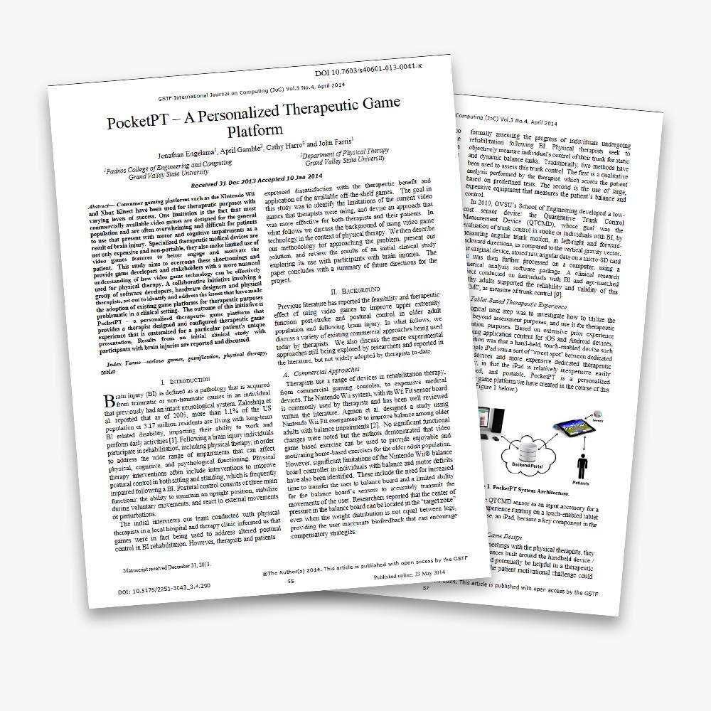 Photos of the PocketPT Research Paper